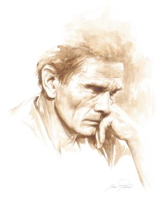 Pier Paolo Pasolini disegno di Mario Ritarossi